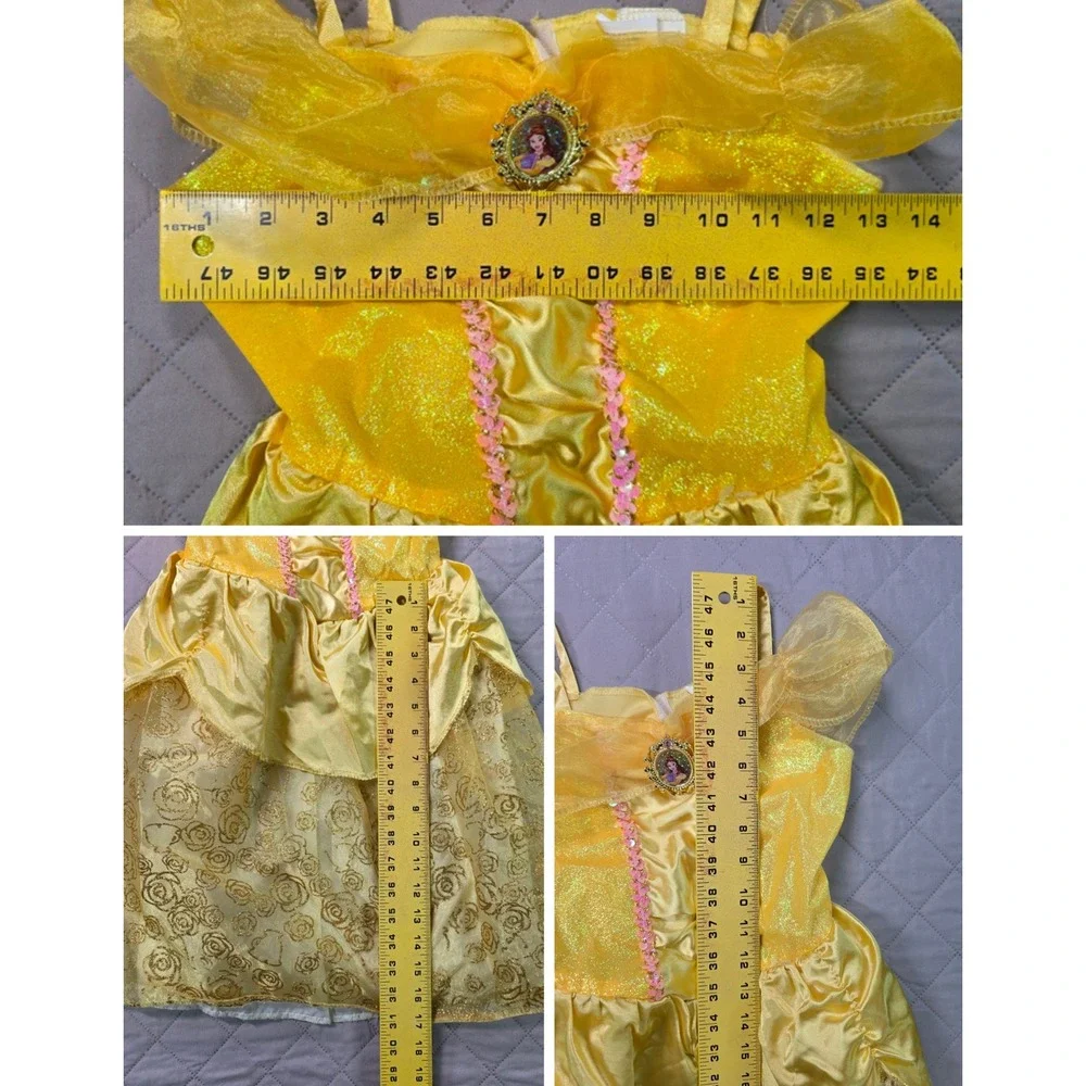 Disney Belle Beauty and the Beast Princess Costume Yellow Girls 4-6X JAKKS